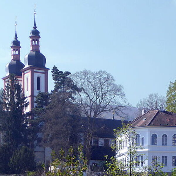 Klosterkirche St. Michael und Kloster Oberzell von Norden