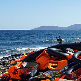 Flüchtlinge am Meer