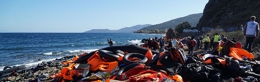 Flüchtlinge am Meer
